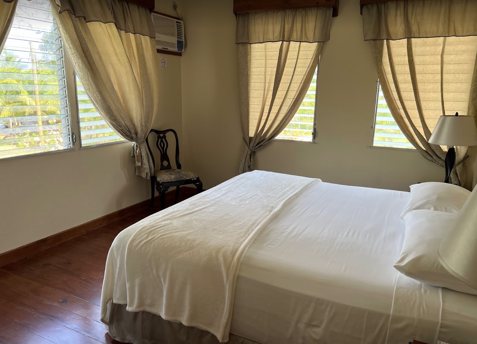 Private room at the mangrove lodge near Tela, Honduras