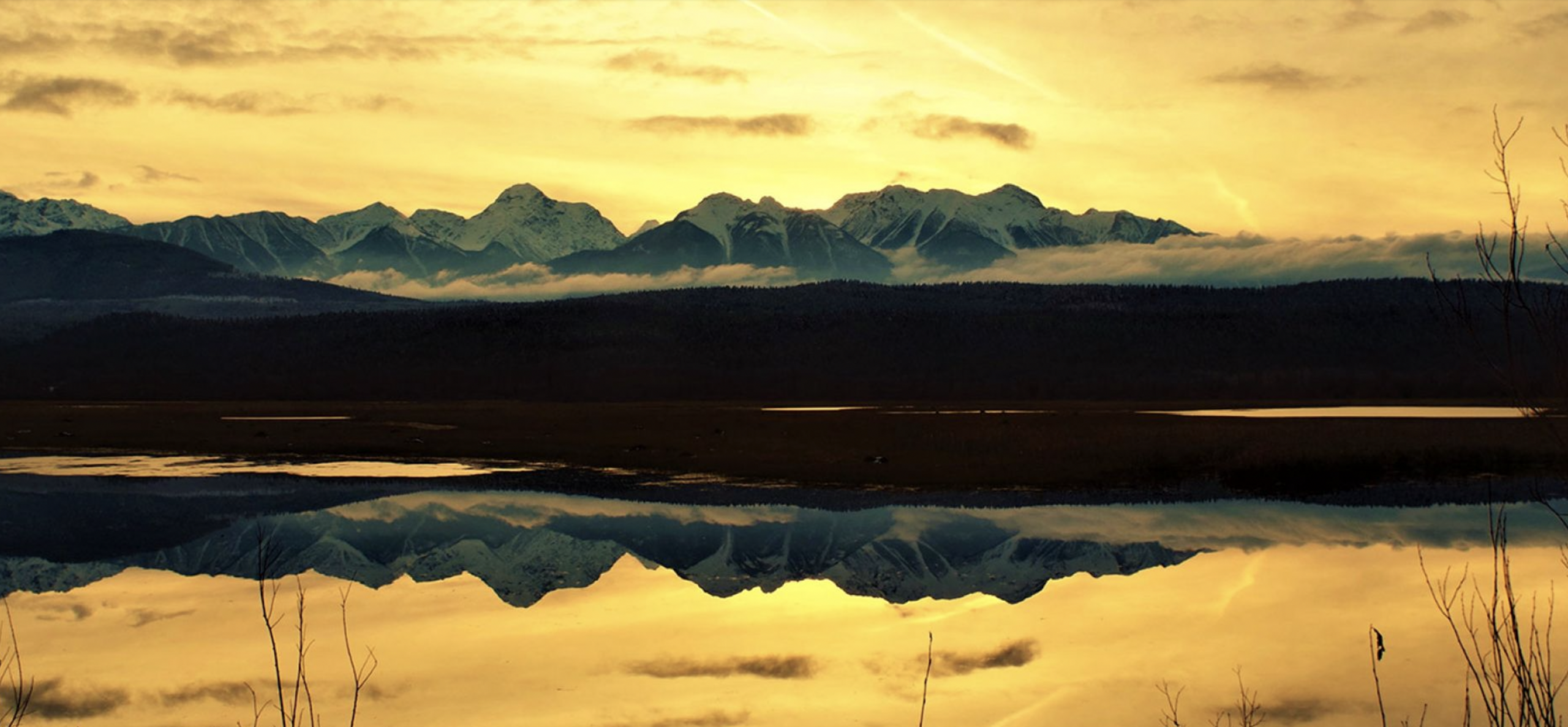 Canadian Rockies sunset