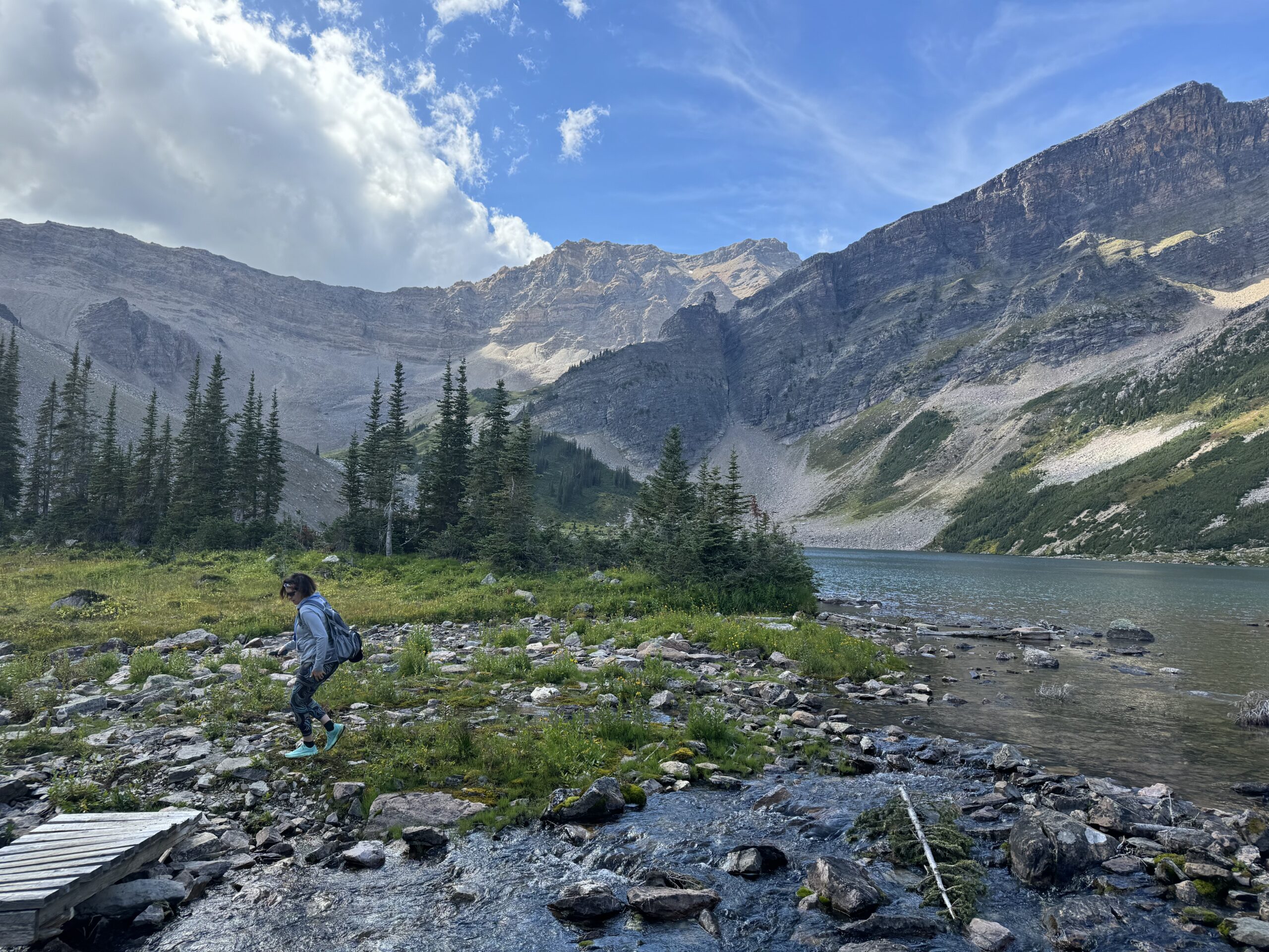 Rockies hiking trail