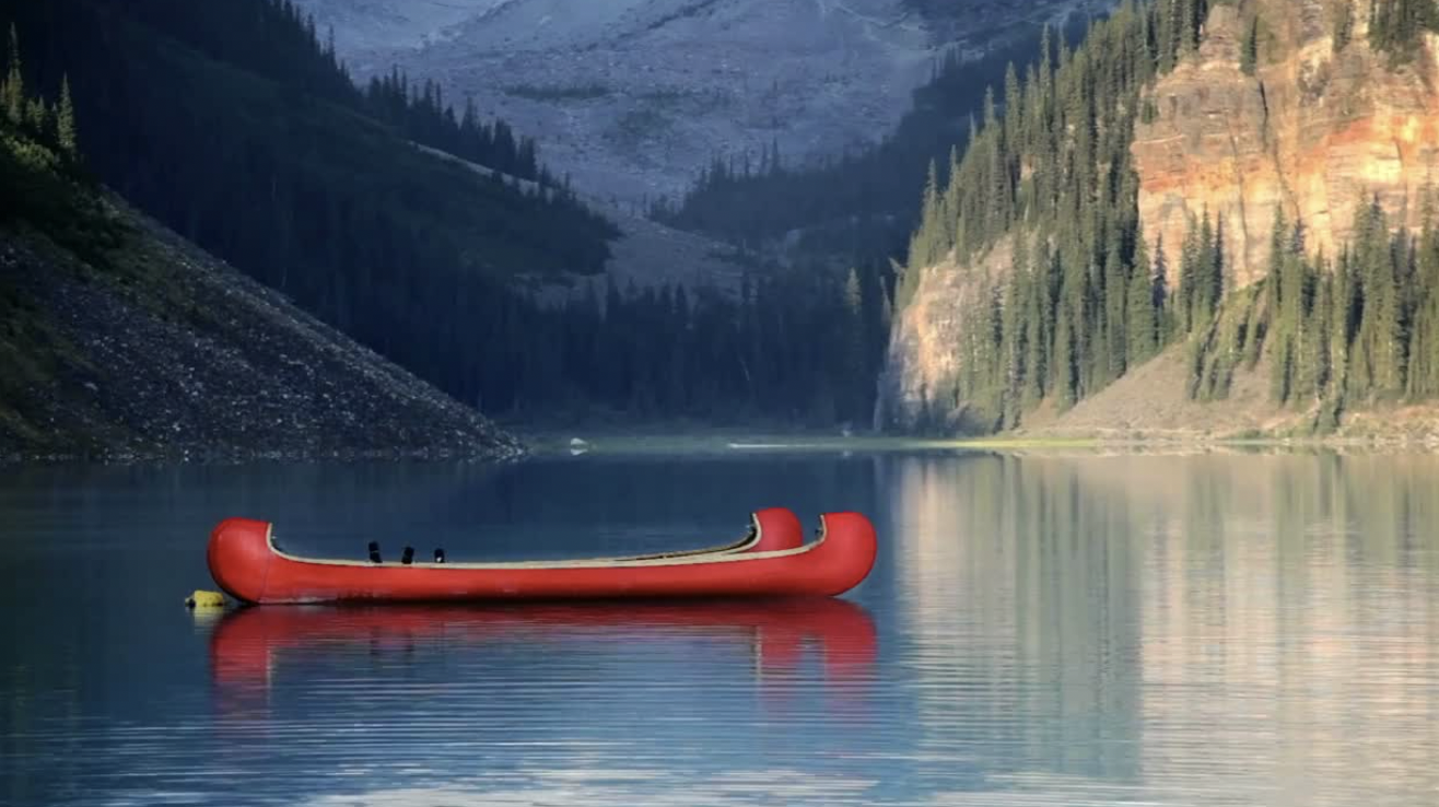 Canoeing on Lake Louise