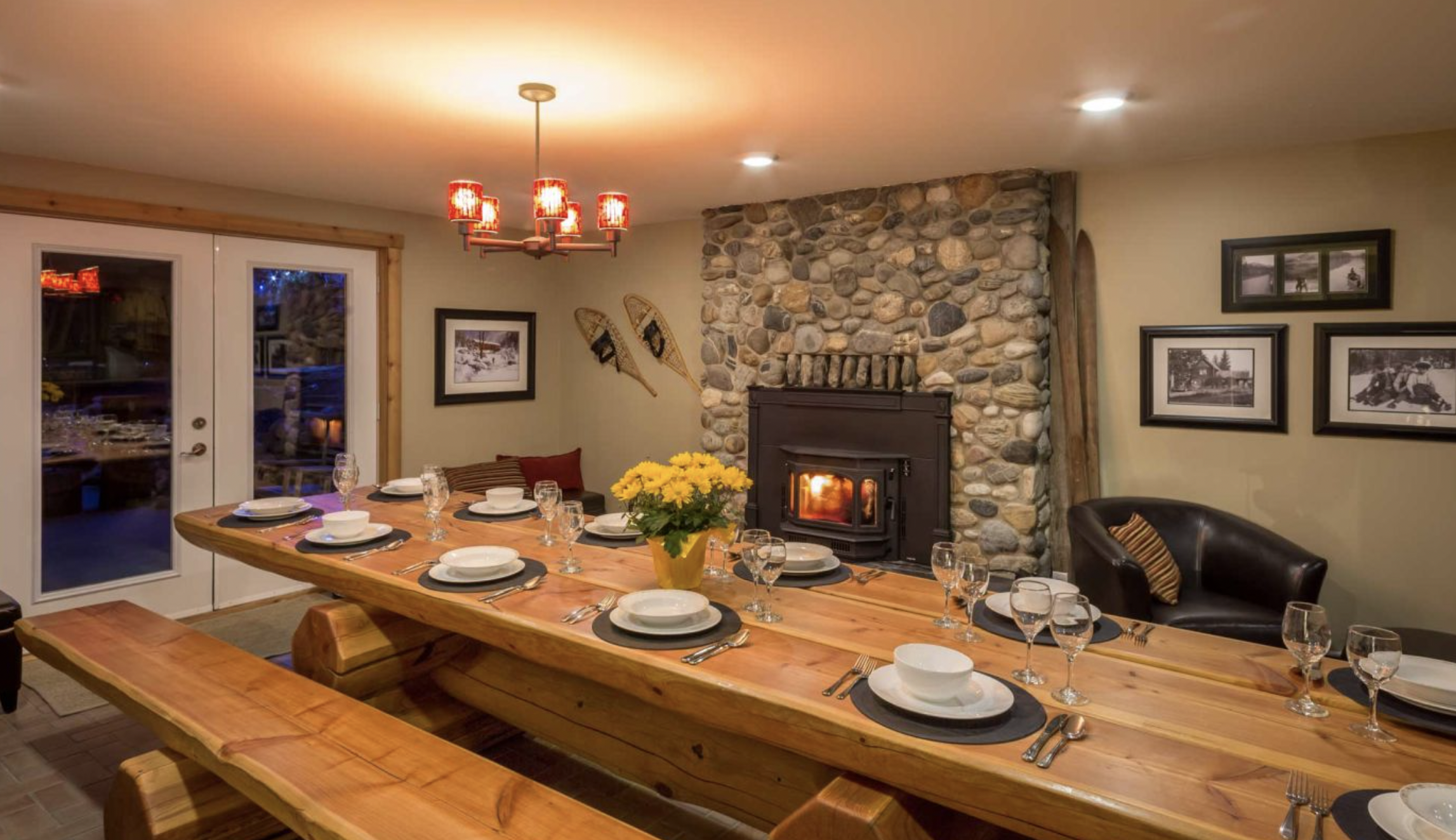 The dining room