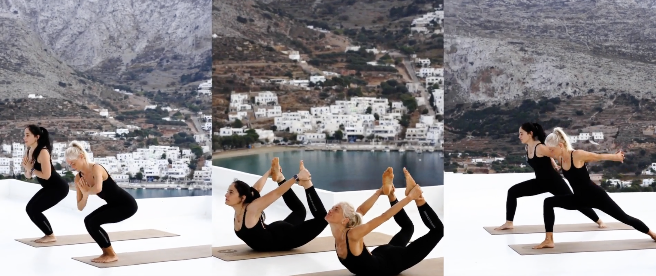 Greece — rooftop yoga