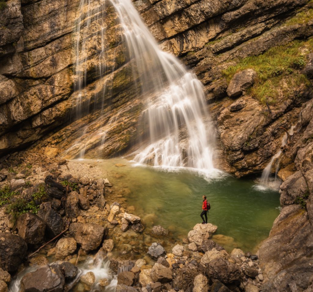 explore stunning waterfalls in Slovenia on our adventure and wellness retreats